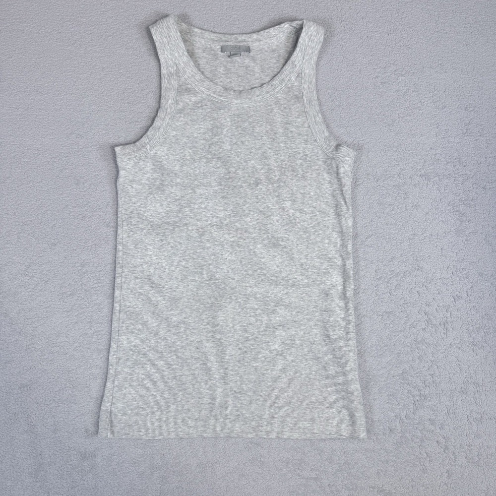 Cos Women's Gray Classic Minimalist Cotton Ribbed Tank Top Sleeveless Size Small